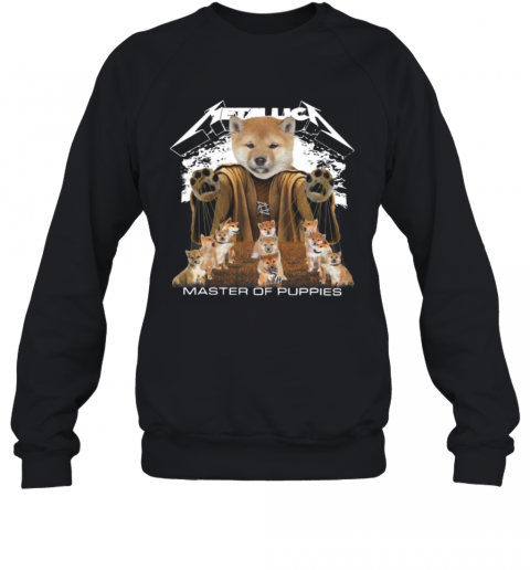 Shiba Inu Metallica Master Of Puppies T-Shirt Unisex Sweatshirt