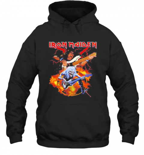 Skeleton Iron Maiden Band Guitar T-Shirt Unisex Hoodie