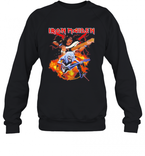 Skeleton Iron Maiden Band Guitar T-Shirt Unisex Sweatshirt