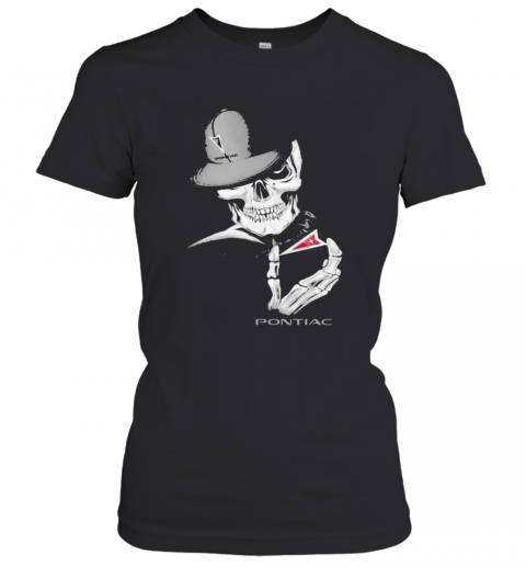 Skeleton Skull Pontiac Logo T-Shirt Classic Women's T-shirt