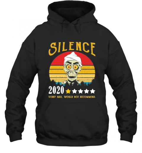 Skull Silence 2020 Very Bad Would Not Recommend Vintage Retro Stars T-Shirt Unisex Hoodie