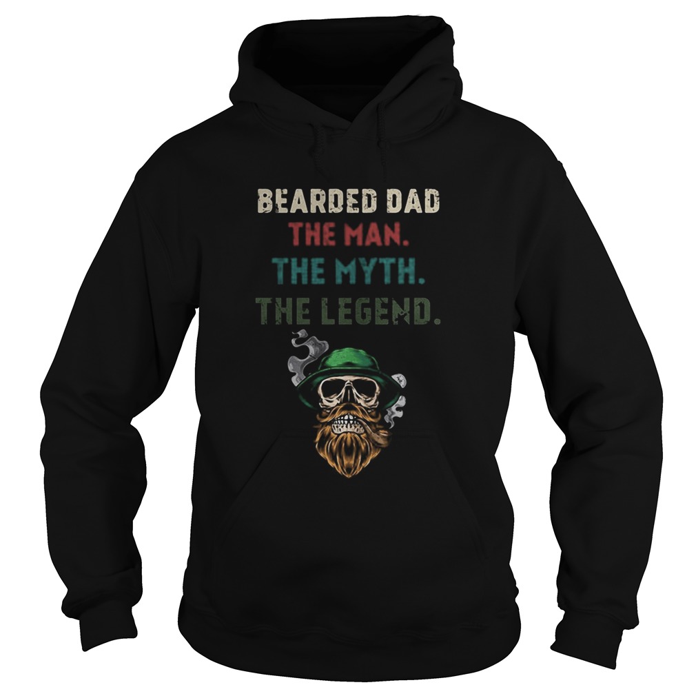 Skull bearded dad the man the myth the legend Hoodie