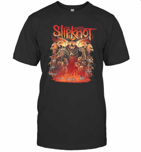 Slipknot Team Bands Signatures T-Shirt