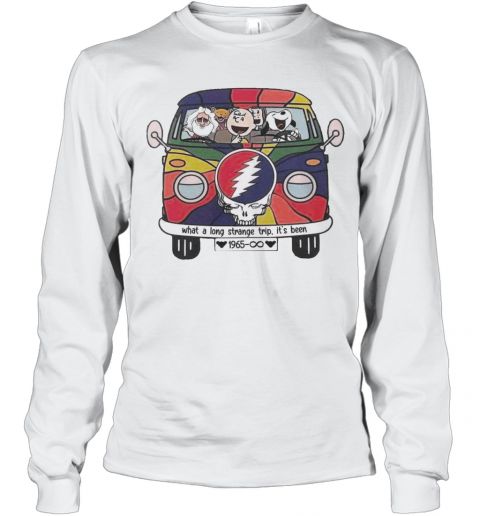 Snoopy And The Peanut Dancing Beer Lover What A Long Strange Trip It'S Been T-Shirt Long Sleeved T-shirt 
