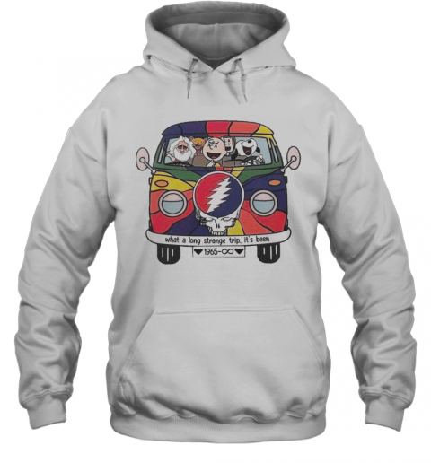 Snoopy And The Peanut Dancing Beer Lover What A Long Strange Trip It'S Been T-Shirt Unisex Hoodie