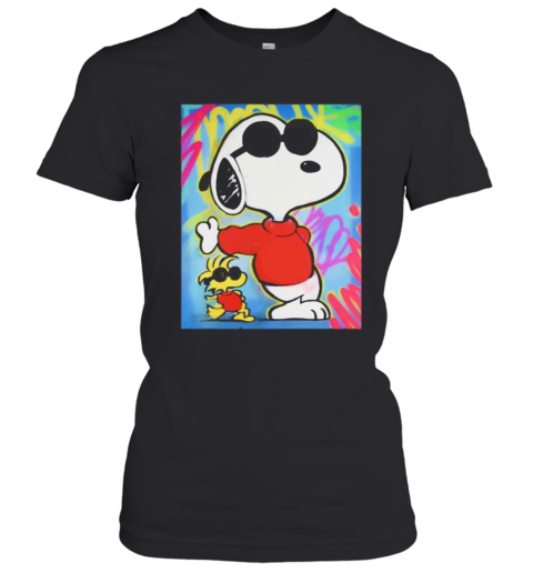 Snoopy And Woodstock Art T-Shirt Classic Women's T-shirt