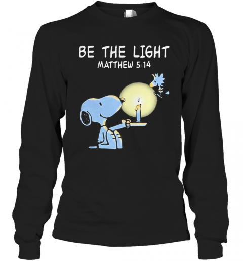 Snoopy And Woodstock Be The Light Matthew T-Shirt Long Sleeved T-shirt 