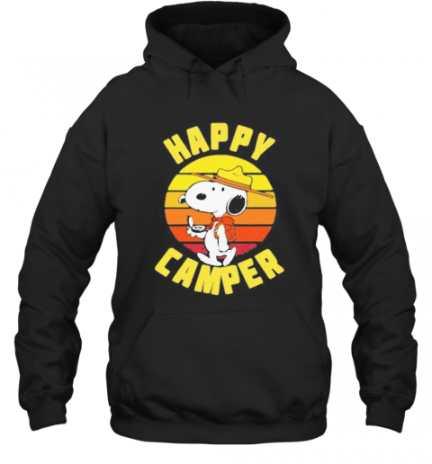 Snoopy Happy Camper Vintage Retro T-Shirt Unisex Hoodie