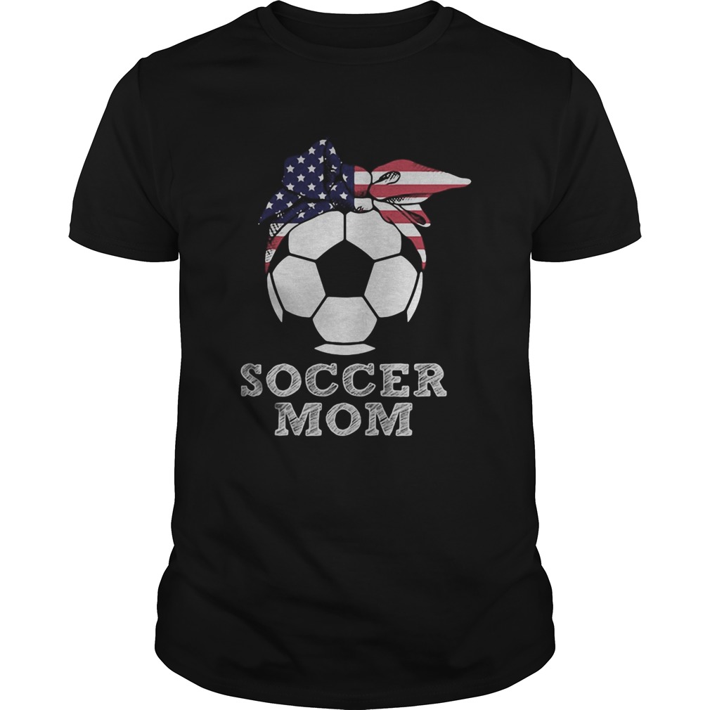 Soccer mom american flag independence day Unisex