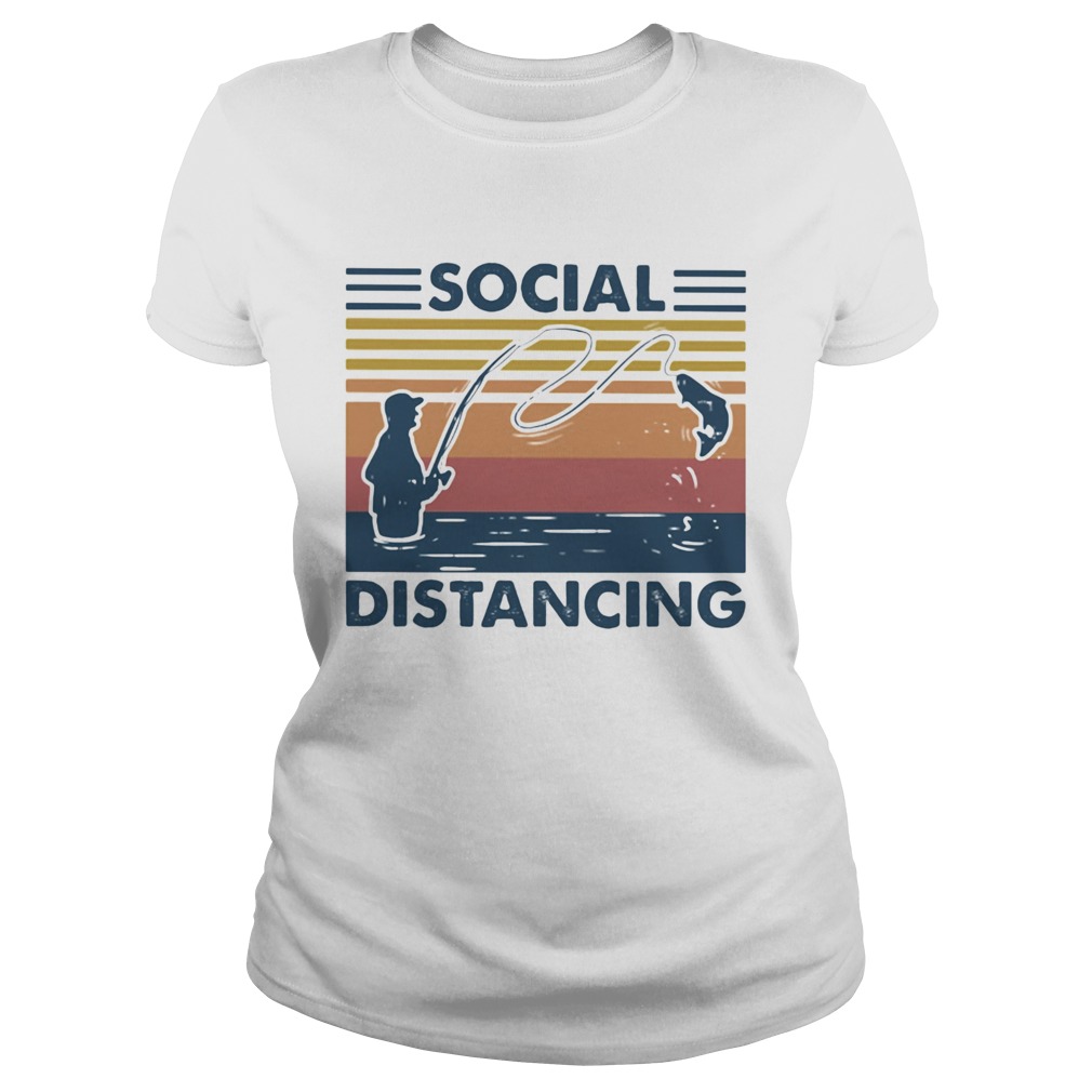 Social Distancing Fishing Classic Ladies