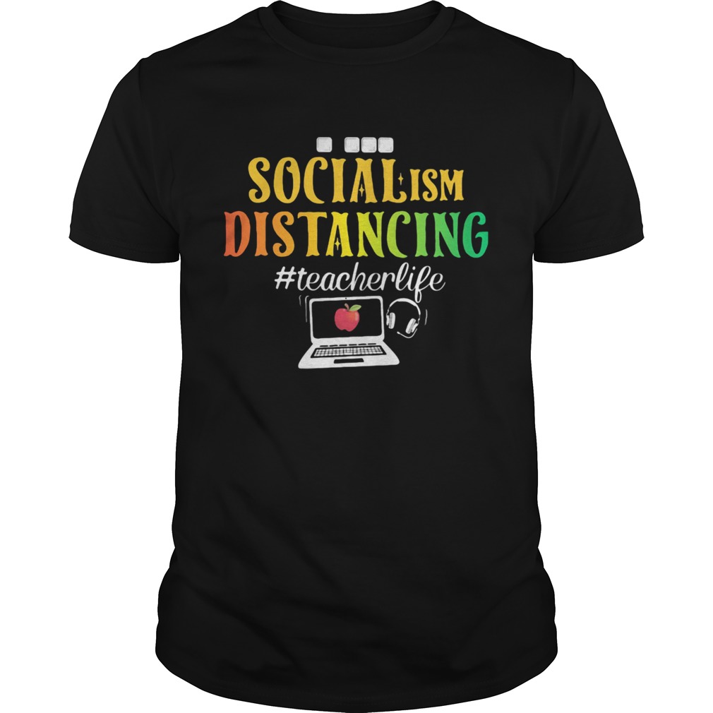 Social Ism Distancing Teacherlife Apple Laptop shirt