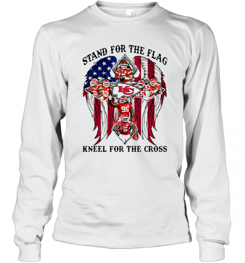 Stand For The Flag Kneel For The Cross T-Shirt Long Sleeved T-shirt 