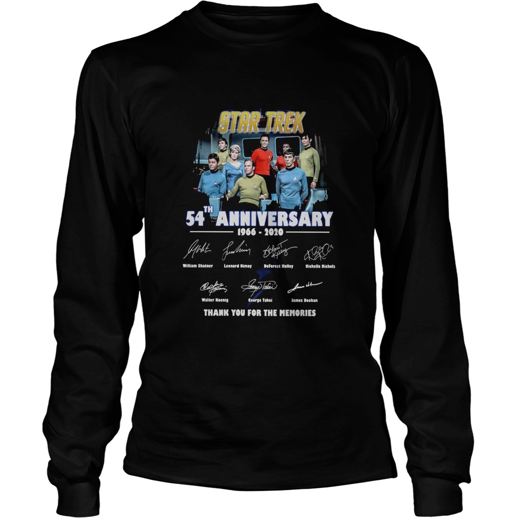 Star Trek 54th Anniversary 1966 2020 Thank You For The Memories Signatures Long Sleeve