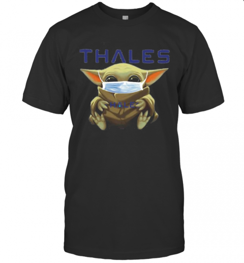 Star Wars Baby Yoda Mask Hug Thales T-Shirt