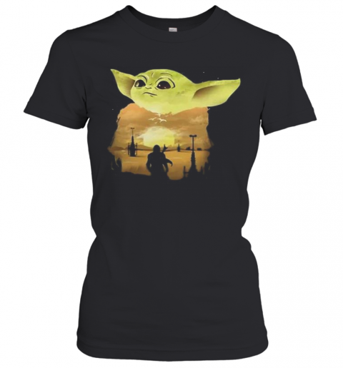 Star Wars Darth Vader And Baby Yoda T-Shirt Classic Women's T-shirt