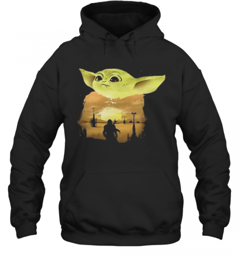 Star Wars Darth Vader And Baby Yoda T-Shirt Unisex Hoodie