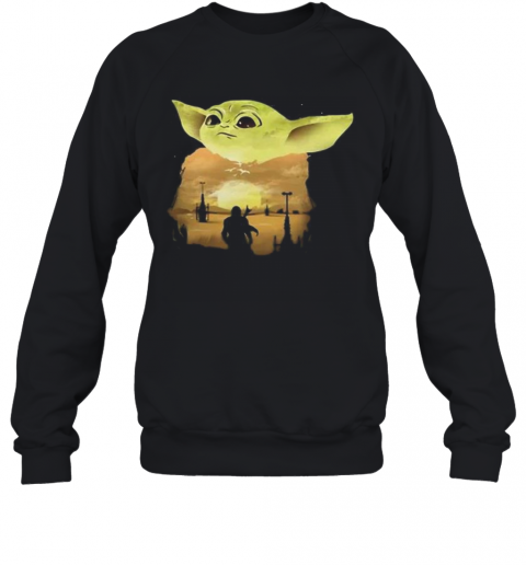 Star Wars Darth Vader And Baby Yoda T-Shirt Unisex Sweatshirt