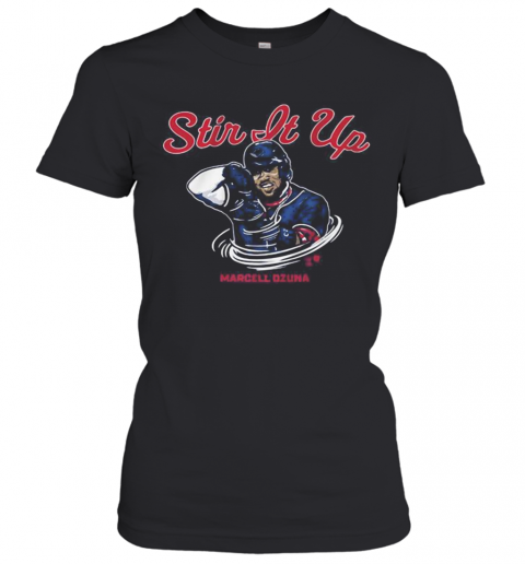 Stir It Up Marcell Ozuna Atlanta Braves Baseball T-Shirt Classic Women's T-shirt