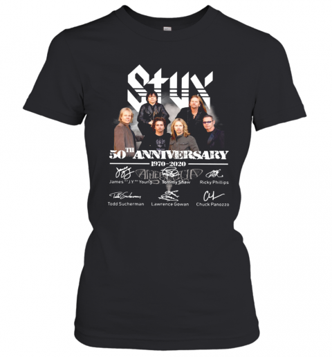 Styx 50Th Anniversary 1970 2020 Signature T-Shirt Classic Women's T-shirt