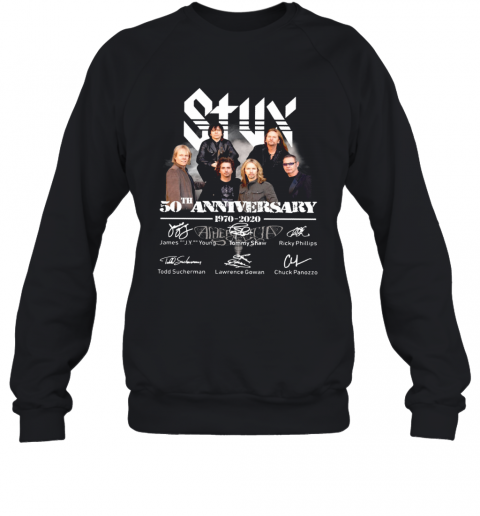 Styx 50Th Anniversary 1970 2020 Signature T-Shirt Unisex Sweatshirt