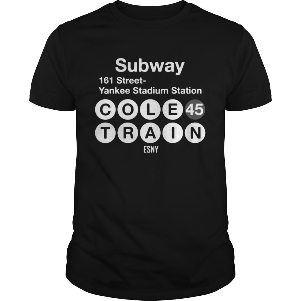 Subway 161 street yankee stadium station cole 45 train etsy shirt