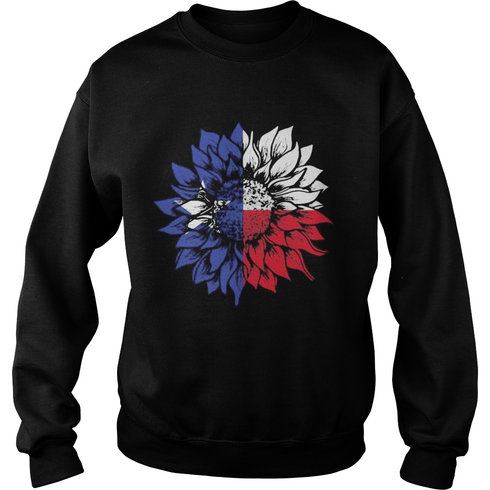 Sunflower Texas Flag Sweatshirt