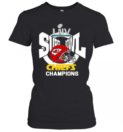 Super Bowl Liv Champions Kansas City Chiefs Football T-Shirt Classic Women's T-shirt