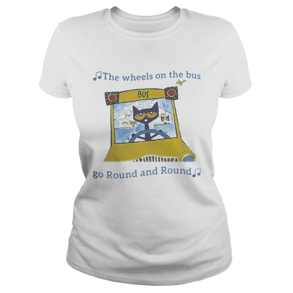 THE WHEELS ON THE BUS GO ROUND AND ROUND CAT SCHOOL BUS Classic Ladies
