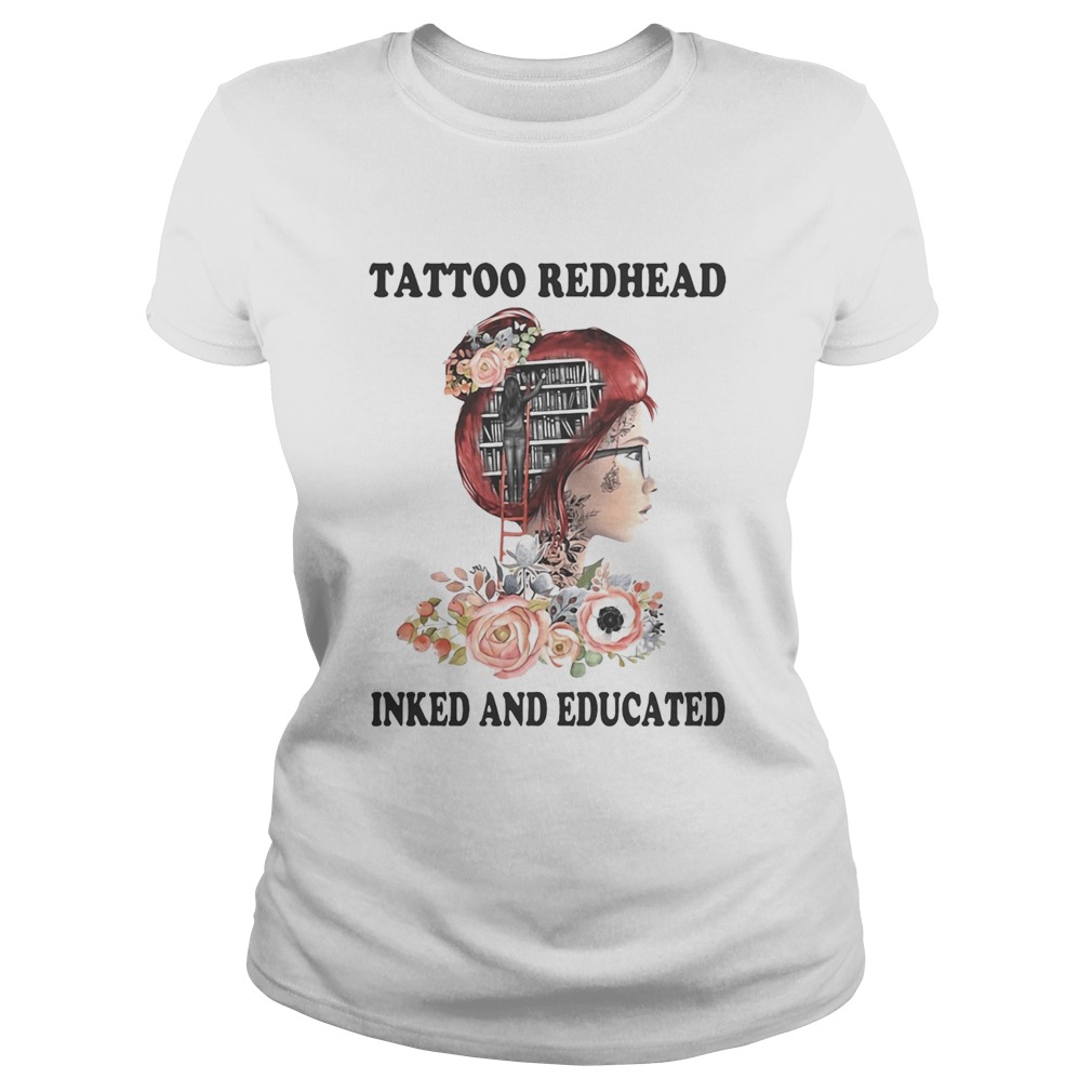 Tattoo redhead inked and educated flowers Classic Ladies