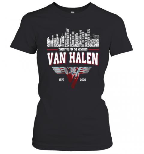 Thank You For The Memories Van Halen 1972 2020 T-Shirt Classic Women's T-shirt