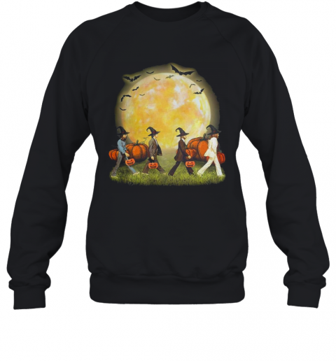 The Beatles Abbey Road Moon Pumpkins Halloween T-Shirt Unisex Sweatshirt