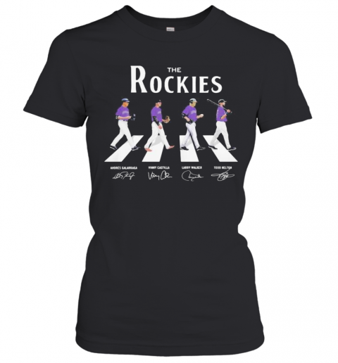 The Colorado Rockies Baseball Abbey Road Signatures T-Shirt Classic Women's T-shirt