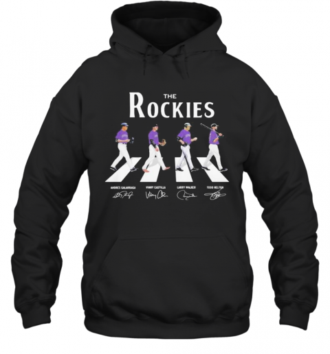 The Colorado Rockies Baseball Abbey Road Signatures T-Shirt Unisex Hoodie