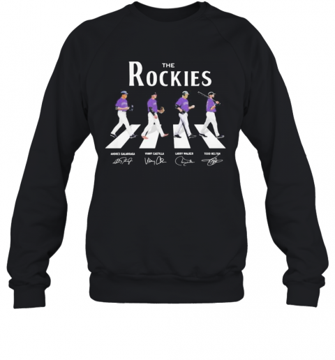 The Colorado Rockies Baseball Abbey Road Signatures T-Shirt Unisex Sweatshirt