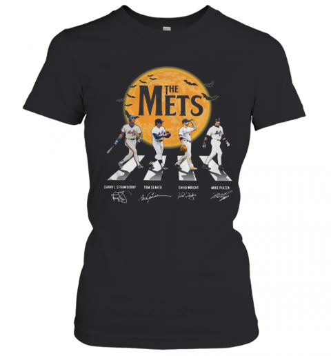 The Mets Halloween Abbey Road Signature T-Shirt Classic Women's T-shirt