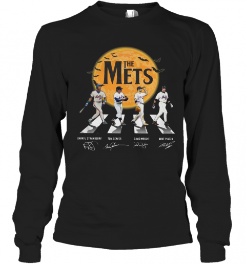 The Mets Halloween Abbey Road Signature T-Shirt Long Sleeved T-shirt 