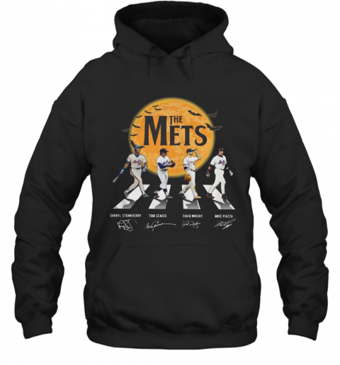 The Mets Halloween Abbey Road Signature T-Shirt Unisex Hoodie