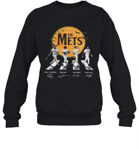 The Mets Halloween Abbey Road Signature T-Shirt Unisex Sweatshirt