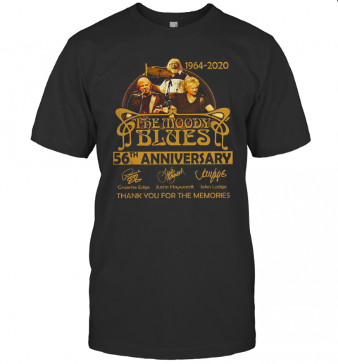 The Moody Blues 56Th Anniversary 1964 2020 Thank You For The Memories T-Shirt