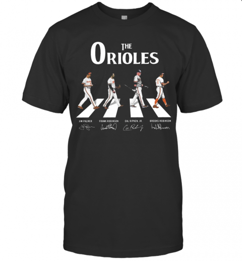 The Orioles Walking The Abbey Road Signatures T-Shirt
