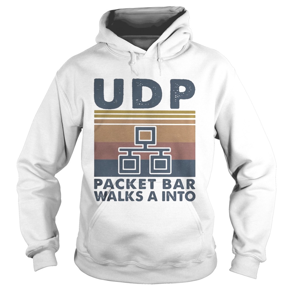 UDP packet bar walks a into vintage retro Hoodie