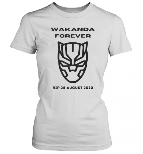 Wakanda Forever Black Panther Rip Chadwick 28 August 2020 T-Shirt Classic Women's T-shirt