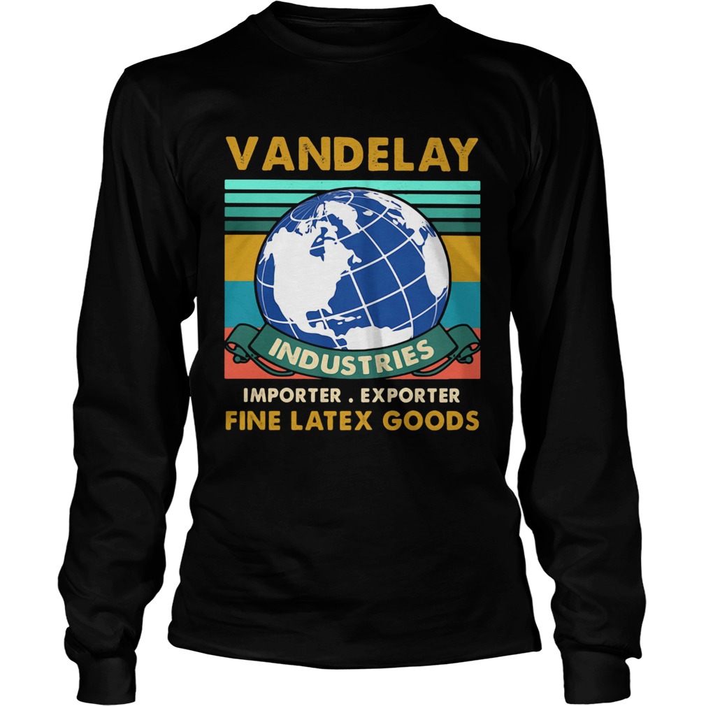 vandelay industries importer exporter fine latex goods vintage retro Long Sleeve