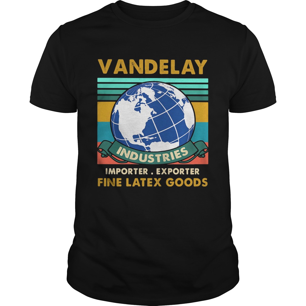 vandelay industries importer exporter fine latex goods vintage retro shirt