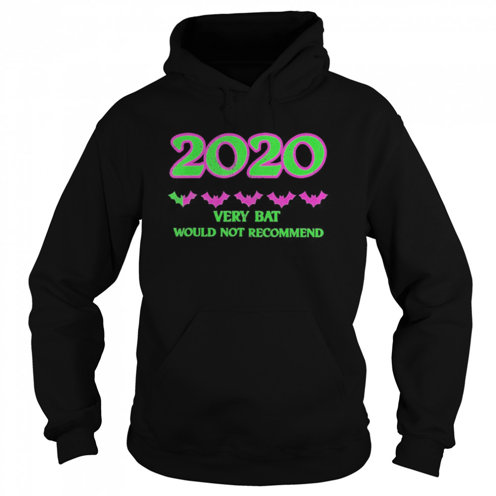 2020 One Star Rating Very Bat Would Not Recommend Halloween Unisex Hoodie