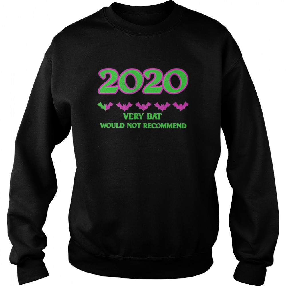 2020 One Star Rating Very Bat Would Not Recommend Halloween Unisex Sweatshirt