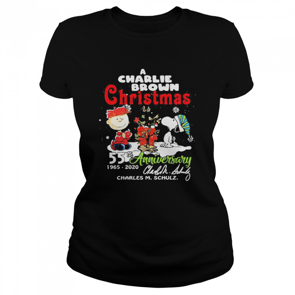 A Charlie Brown Christmas 55th Anniversary 1965-2020 Charles M Schulz Snoopy Classic Women's T-shirt