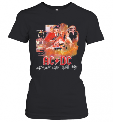 Acdc Band Members Signatures T-Shirt Classic Women's T-shirt