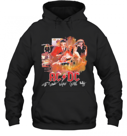 Acdc Band Members Signatures T-Shirt Unisex Hoodie