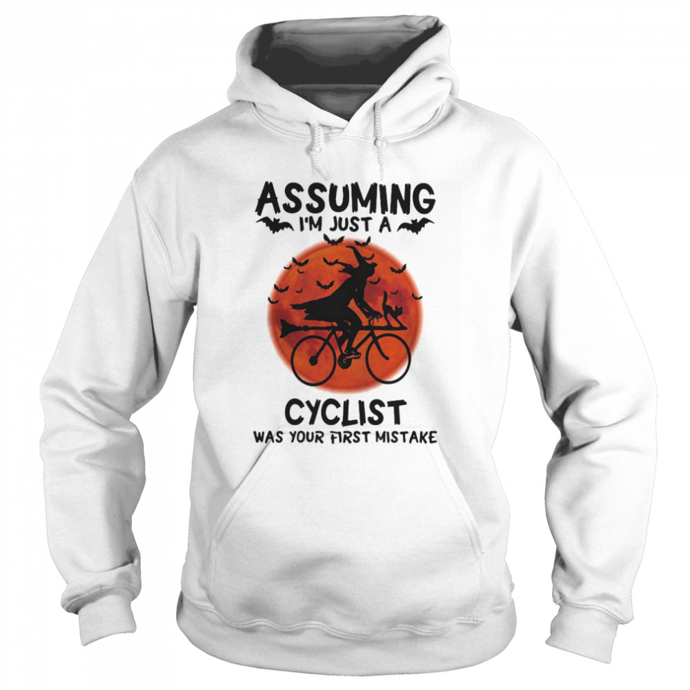 Assuming I’m Just A Cyclist Was Your First Mistake Moon Halloween Unisex Hoodie